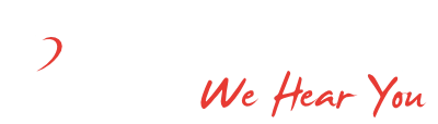 Alpha Hearing logo white
